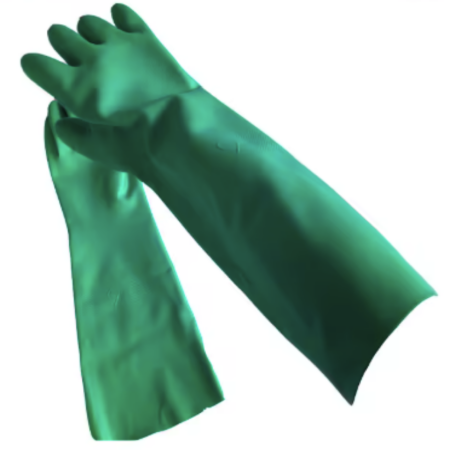 GUANTES DE NITRILO LARGOS 45 CM (TALLA 10).